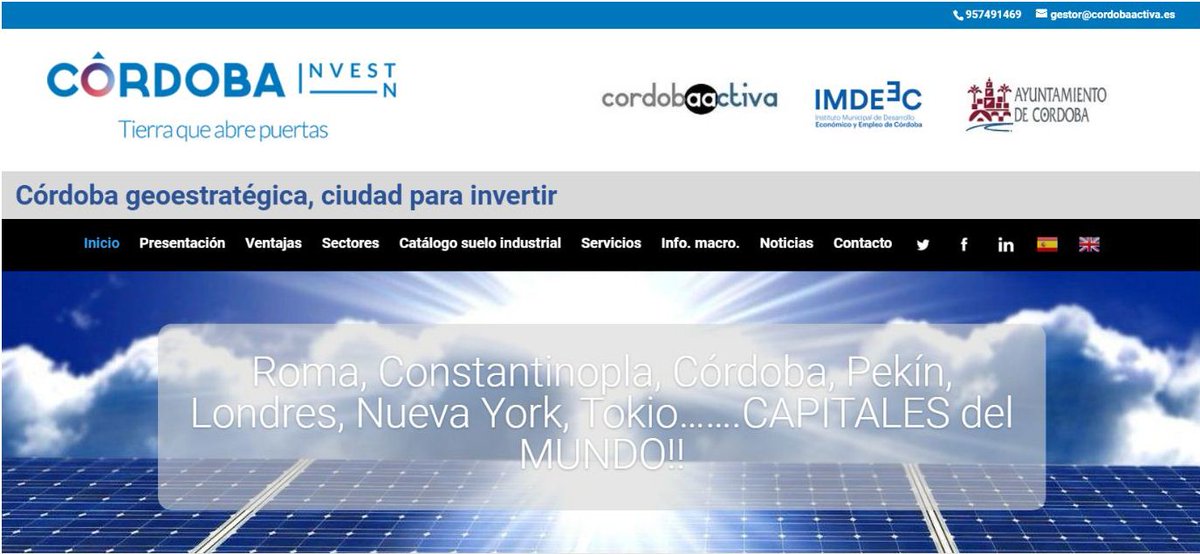 Invertirencord1's tweet photo. Invertir en Córdoba
Impulsado y desarrollado por la Asociación @cordobaactiva, con la cofinanciación del @imdeec
Una herramienta al servicio del inversor, denominado Centro de Atención de Inversiones en Córdoba (CAIC), para crear un entorno facilitador de la actividad empresarial https://t.co/l7L2Ujemdk