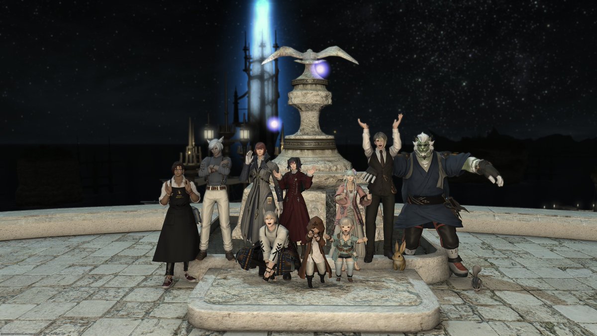 Ninah_FF14's tweet photo. エオルゼアに誕生してから今日で１年が経ちました！
みなさん、本当にありがとう。 https://t.co/Q818AHYN7J