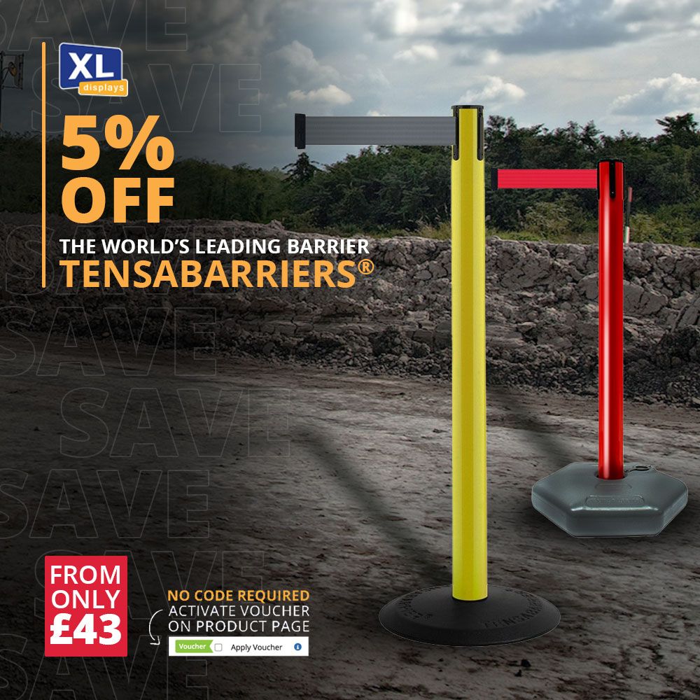 XLDisplays's tweet image. 5% OFF Tensbarrier® Queue Barrier Systems - The Safest &amp;amp; Most Trusted Barrier Systems available.
⠀
Tensbarrier® Queue Barriers buff.ly/3o8CbH3⠀
⠀
#tensabarriers #tensator #queuebarriers #queuesystems #safetybarriers #safetysolutions #offer #discount #sale