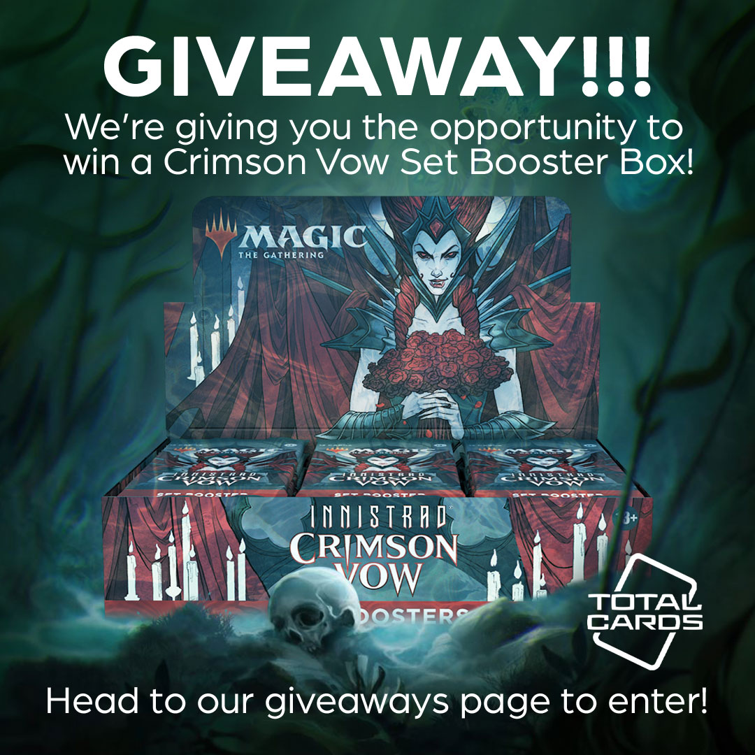 Are you ready for Crimson Vow? We are giving away an entire Set Booster box from the upcoming set! If you don't know the drill by now, it's super easy to enter! Simply head over to our giveaways page! totalcards.net/giveaways
