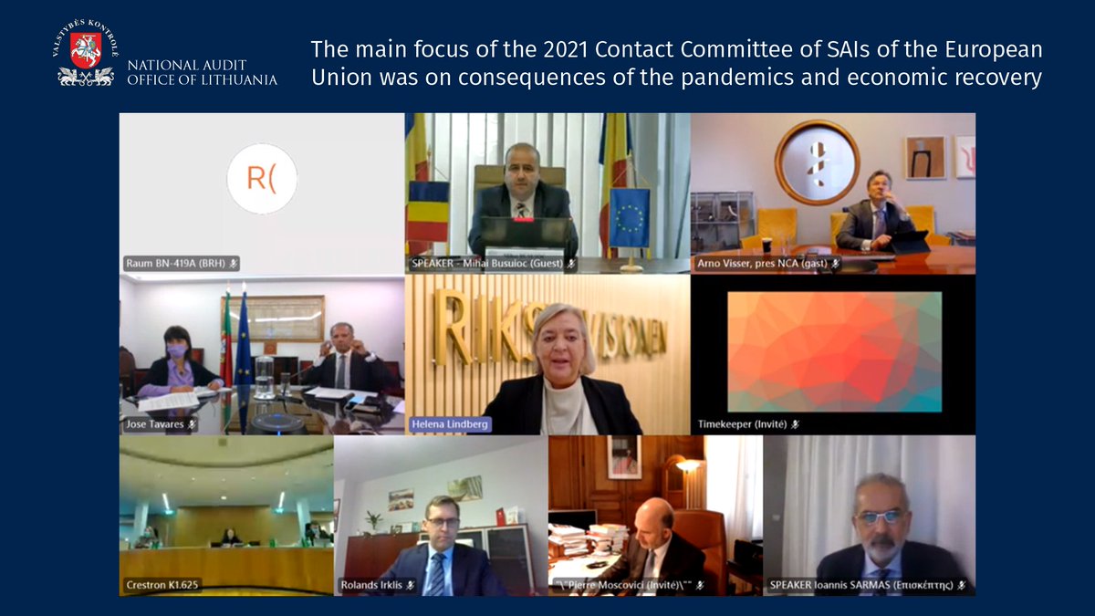 Not only financial instruments but also focused, unified and wise management are important in the process of European economic recovery – this is on what we agreed in the Meeting of the Contact Committee of SAIs of the European Union.