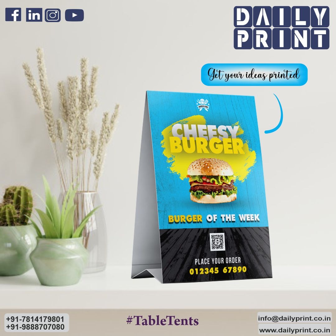dailyprintco's tweet photo. Highlight your restaurant's promos and special sales with Table tents, ideal for your business or special events also.
#tentcardsprinting #tentcards #tabletentcards #tabletent
Visit our website at: https://t.co/BT1jrJtnSo
Follow us on:- #dailyprint2 https://t.co/HwSiWHGSRj