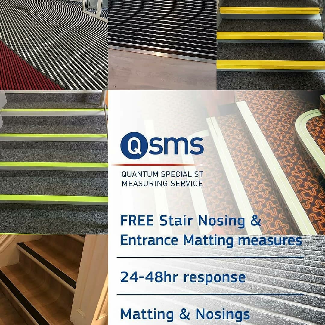 QuantumFlooring's tweet photo. Book a FREE site measure with Quantum Flooring today.

>> Ready to fit stair nosings or entrance matting
>> Quick turn around

BOOK NOW:
https://t.co/9XJDNhU1Us

SAMPLES:
https://t.co/40S3hsD85h

#stairnosing #stairedging #entrancematting #flooringfitter #barriermatting #flooring https://t.co/jYwjJLdWVE