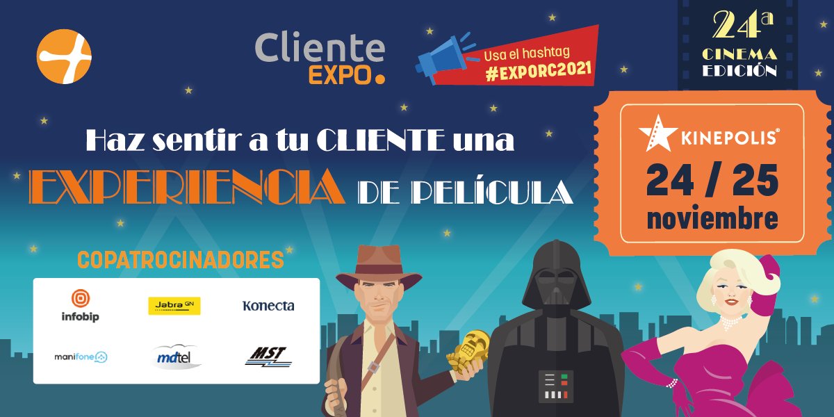🎦Os presentamos algunas de las empresas que formarán parte de nuestra lista de copatrocinadores en #EXPORC2021, empresas referentes en el sector, que no se lo quieren perder ⬇️ <a href="/Infobip/">Infobip</a> <a href="/Jabra_US/">Jabra US Team</a> <a href="/gkonecta/">Konecta</a> <a href="/Manifone/">Manifone</a> <a href="/mdtelsa/">mdtel</a> @grupomst