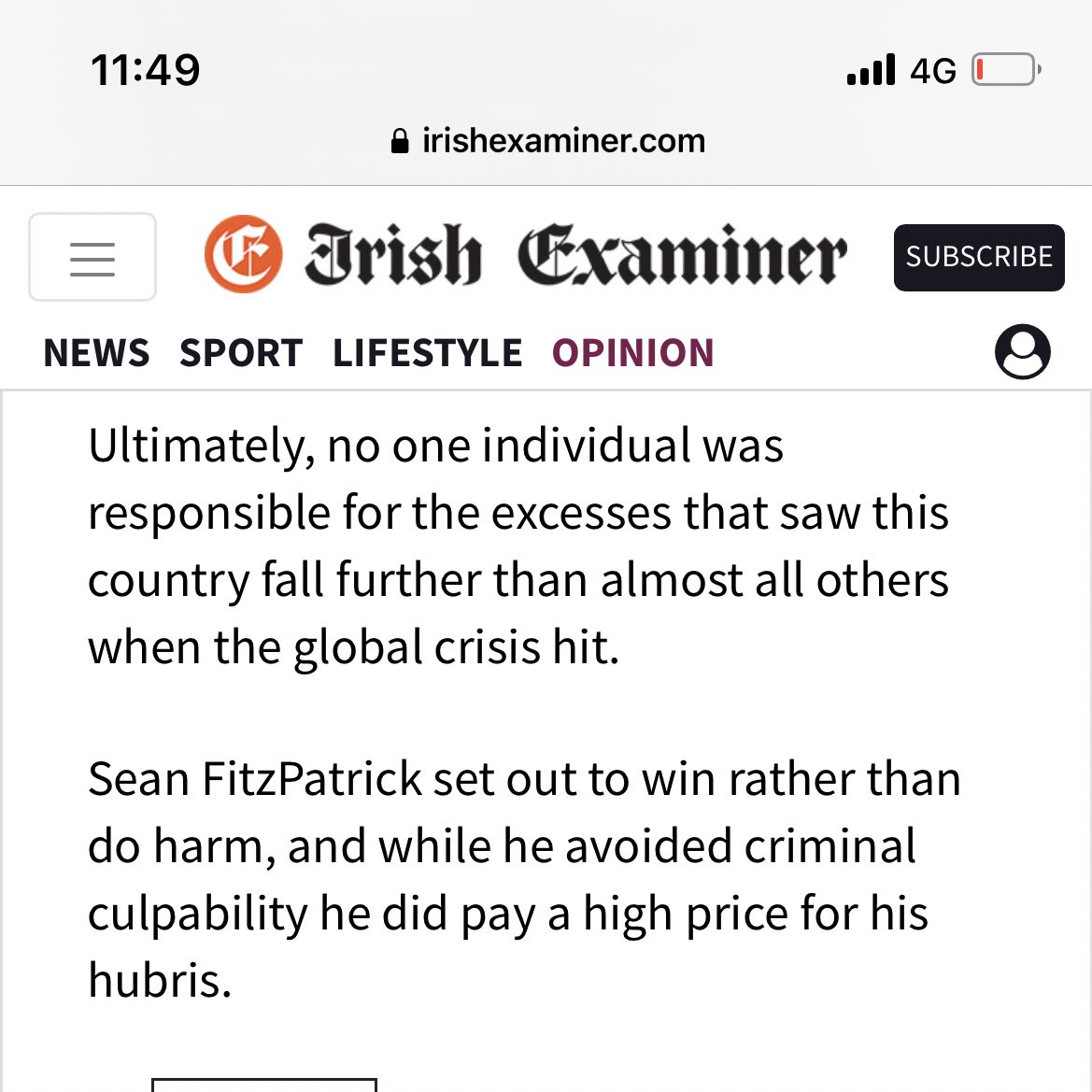 paddycosgrave's tweet photo. I’m sure he was a great dad & friend, but in business Sean Fitzpatrick was a scumbag. The obituaries carried today by Irish media are insulting to millions of people who suffered
Below @Mickcliff excuses away Fitzpatrick’s crimes. Many in Irish media should hang their heads https://t.co/k10ZP3n0RF