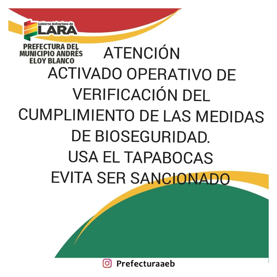 Clapyacambu2's tweet photo. Atención!!!! Atención!! Estamos en semanas flexibles de igual forma no olvides el uso permanente del cubrebocas..@NicolasMaduro @AlcaldesaDiliaM #LosComunicadoresClapTenemosConQuè @CAeb2020 https://t.co/BWxjutvp4k
