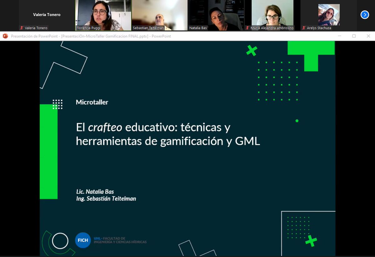 UNLVirtual's tweet photo. #ahora empezamos! El Ing. @sebas_teitelman de FICH – UNL  comienza con la exposición del microtaller. Palabra clave... #incentivos
La gamificación como estrategia de enseñanza la creación de universos ficcionales
#DocenciaVirtual #UNLVirtual #gamificación https://t.co/ChoPVhvePM