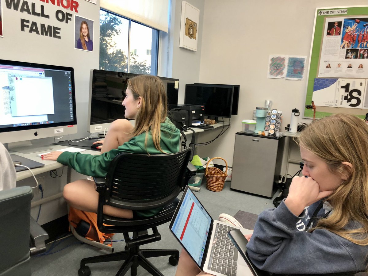 PineCrestian's tweet photo. #DeadlineTime The first 116 pages were sent to our publisher yesterday! #GoPanthers #TeamEffort #PCStudentJournalism https://t.co/Le6C2pIhGM