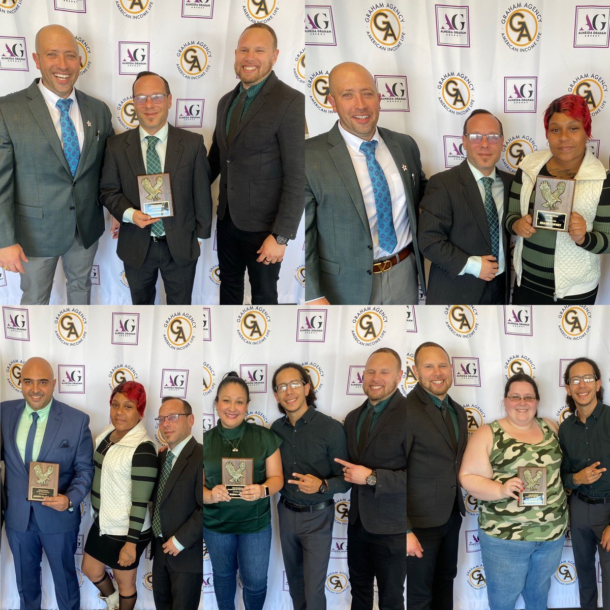 GrahamOrgAIL's tweet image. Congratulations to all of our TEAMmates that led the way in October earning their well deserved recognition at our bonus huddle this week!
#grahamfam #AIL #GlobeLife #thrive #ALLIN #ailnilico #recognition #achievement #BusinessAthletes #growth #almeidagrahamagency #grahamagency