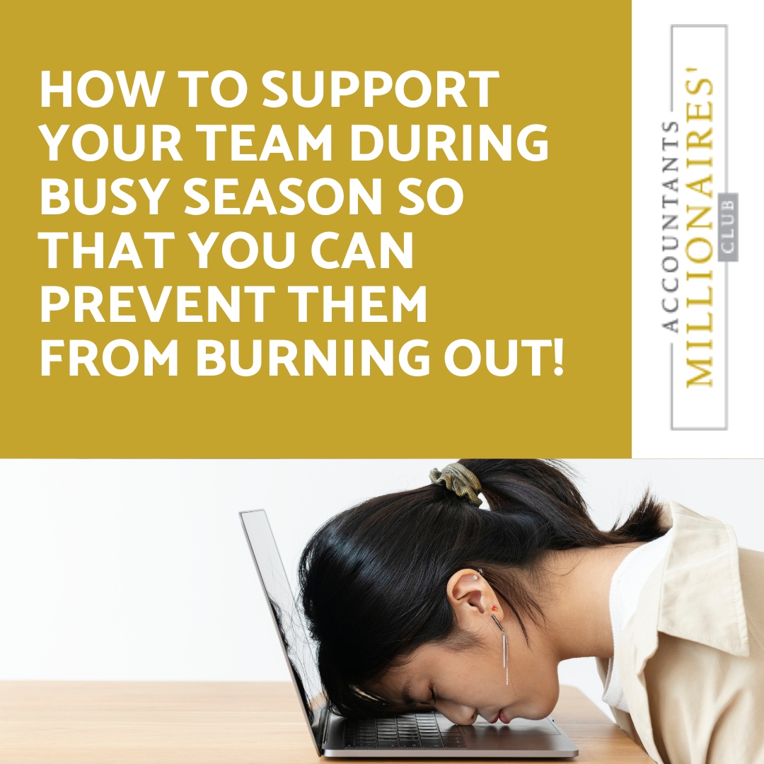 It can be very difficult to support your team and prevent burnout during such a busy time. But inside this article is everything you need to know to be able to do it: accountantsmillionaire.club/accounting-fir…

#accountant #accountants #accountancy