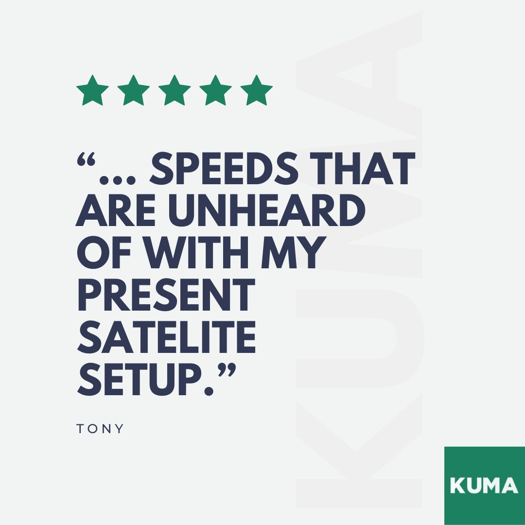Kuma_Limited's tweet photo. Our new Connect Range is already changing the lives of our customers. Tony wanted to replace his satellite connection with something more reliable. The Connect has given him much faster speeds and the router even reaches through his stone floors into the kitchen! #MyKuma #4gWiFi https://t.co/DpkTECMcyI