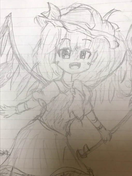 #画力変化ビフォーアフター 
2年前は東方描いてました 