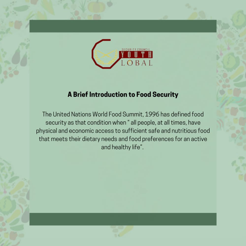 CouncilGyi's tweet photo. Greetings,
As ongoing conflicts and global pandemics continue destabilising the global order, the security council explores the accessibility of nutritious food as a facet of regional security.

#security #council #pandemic #global #economy #food #securitycouncil https://t.co/0EaQPrbjnZ