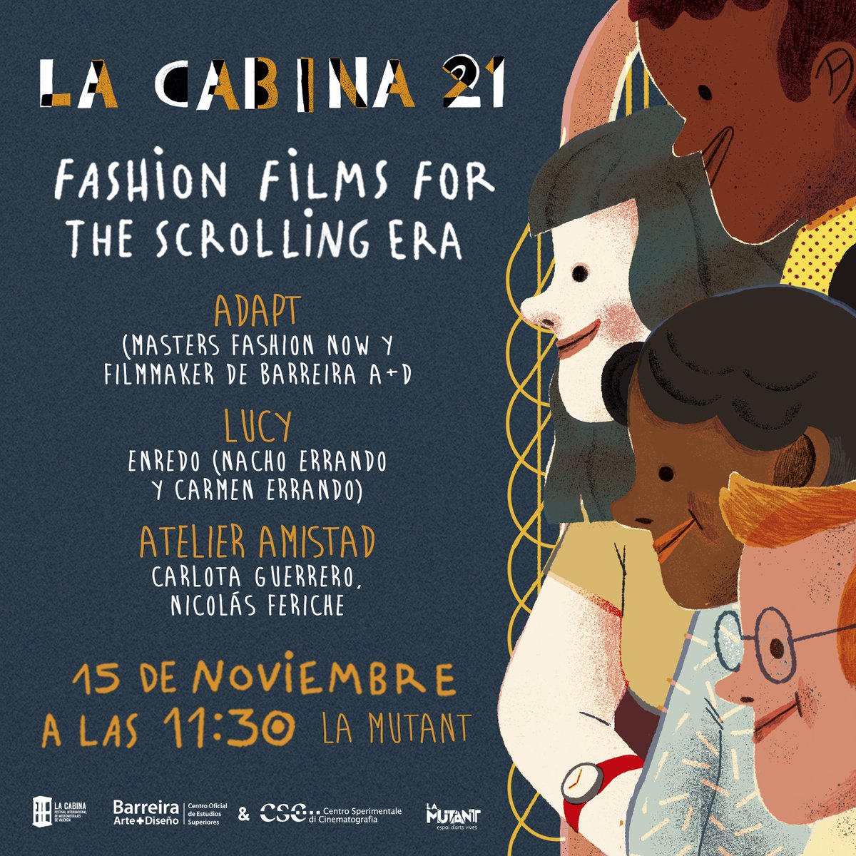 barreira_ayd's tweet photo. 𝗖𝗢𝗠𝗜𝗘𝗡𝗭𝗔 @La_Cabina: El próximo lunes 15 se ESTRENA la fashion film 𝔸𝔻𝔸ℙ𝕋 realizada por nuestros alumnos de la última edición de Máster.

Además, en la Sección Oficial se proyectará el film de  nuestra docente Celia Cuenca.

#LaCabina2021 https://t.co/BLTeXmQ3aE