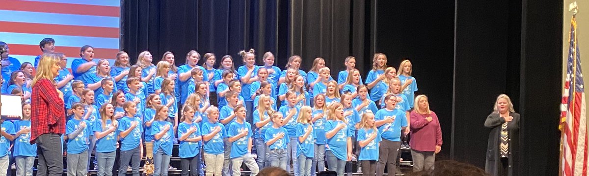Alma_AISMusic's tweet photo. AIS a Honor Choir sings “Thank you, oh thank you, men and women brave &amp; strong.”🎶  @alma_ais https://t.co/tNyJVA3S9J