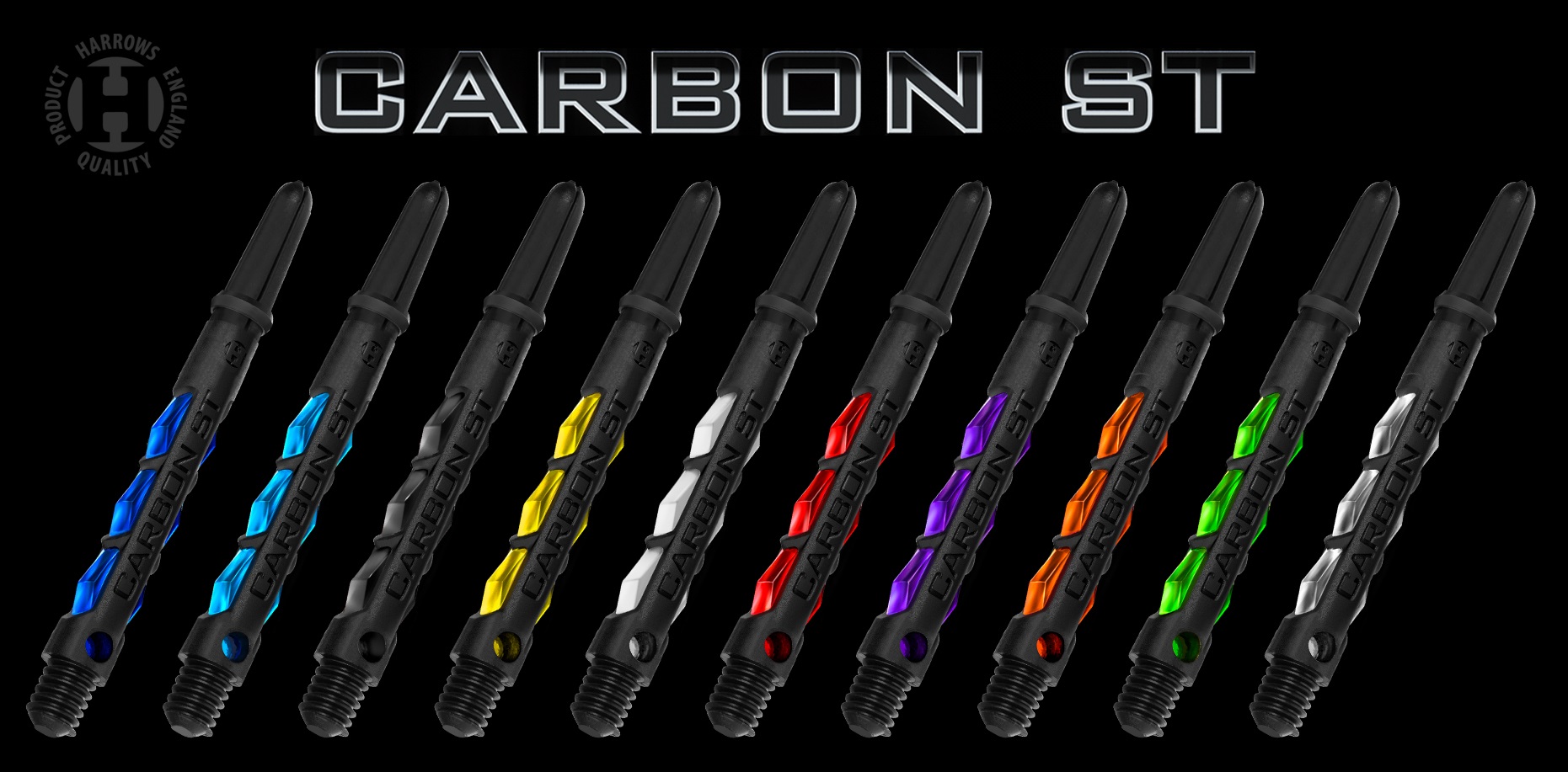 Barvy násadek Harrows Carbon ST