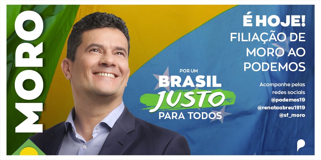 SF_Moro's tweet photo. Acompanhe ao vivo o evento de filiação de Sergio Moro ao Podemos: https://t.co/gxsTwRGtWv https://t.co/CyyxwdXrs0