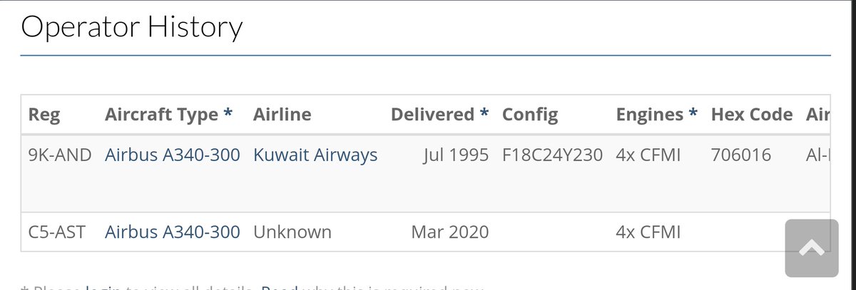 Hypercutt's tweet photo. #GuineBissau
Bissau's controversial #AIRBUS A340-300 was owned by Kuweit Airways and was acquired in 1995. But as of March 2020 the aircraft has a new owner who must be discovered. Who owns this jumbo jet?
@oaci @IATA @aviation https://t.co/c5hPY4hjcR