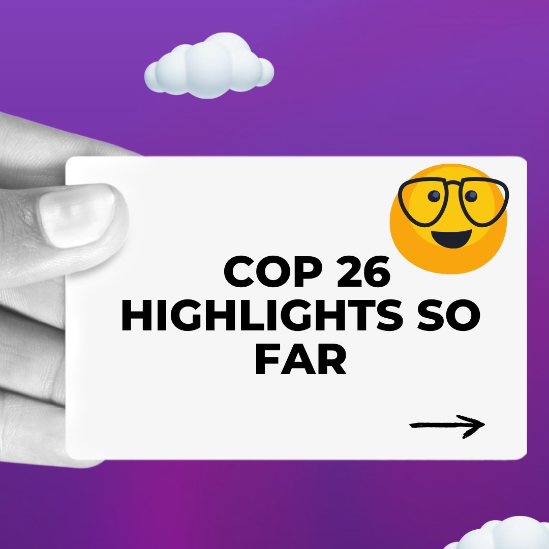 SaathiPads's tweet photo. A quick summary of COP26 so far. Please let us know in the comments what you think of the same.

#COP26 #ClimateHub #Glasgow #SaveEnvironment #ClimateChange https://t.co/m8CxoTurKC