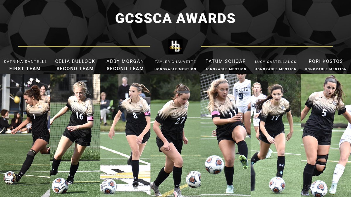 HBAthletics's tweet photo. Congratulations to these Blazers on their GCSSCA Awards!
K. Santelli ‘22- First Team
C. Bullock ‘22- Second Team
A. Morgan ‘22- Second Team
T. Chauvette ‘22- Honorable Mention
T. Schoaf ‘22- Honorable Mention
L. Castellanos ‘23- Honorable Mention
R. Kostos ‘23- Honorable Mention https://t.co/LCDnGts1lQ