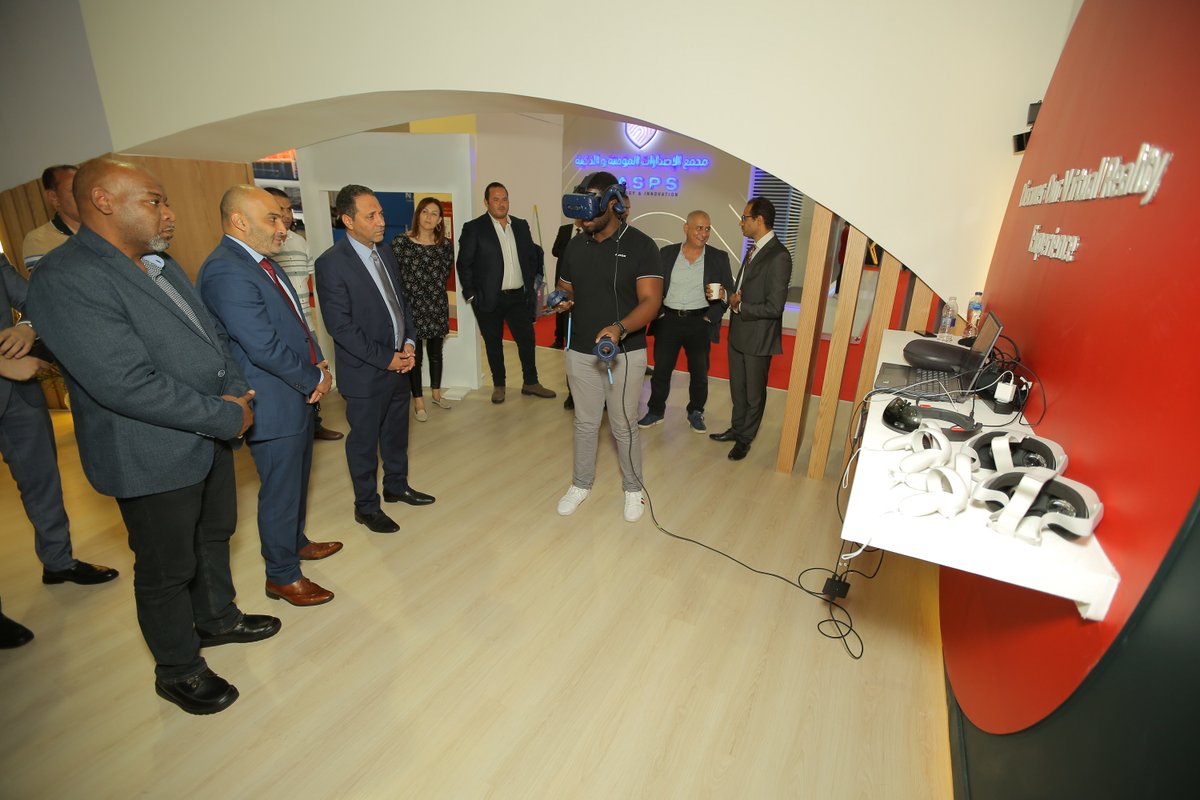 AlstomAMECA's tweet photo. A special thank you to Dr Essam Wally, Chairman of NAT (National Authority for Tunnels) for stopping by our booth at #TransMEA to learn more about our #VR solutions from #TeamAlstom! https://t.co/IUR1193CZ1