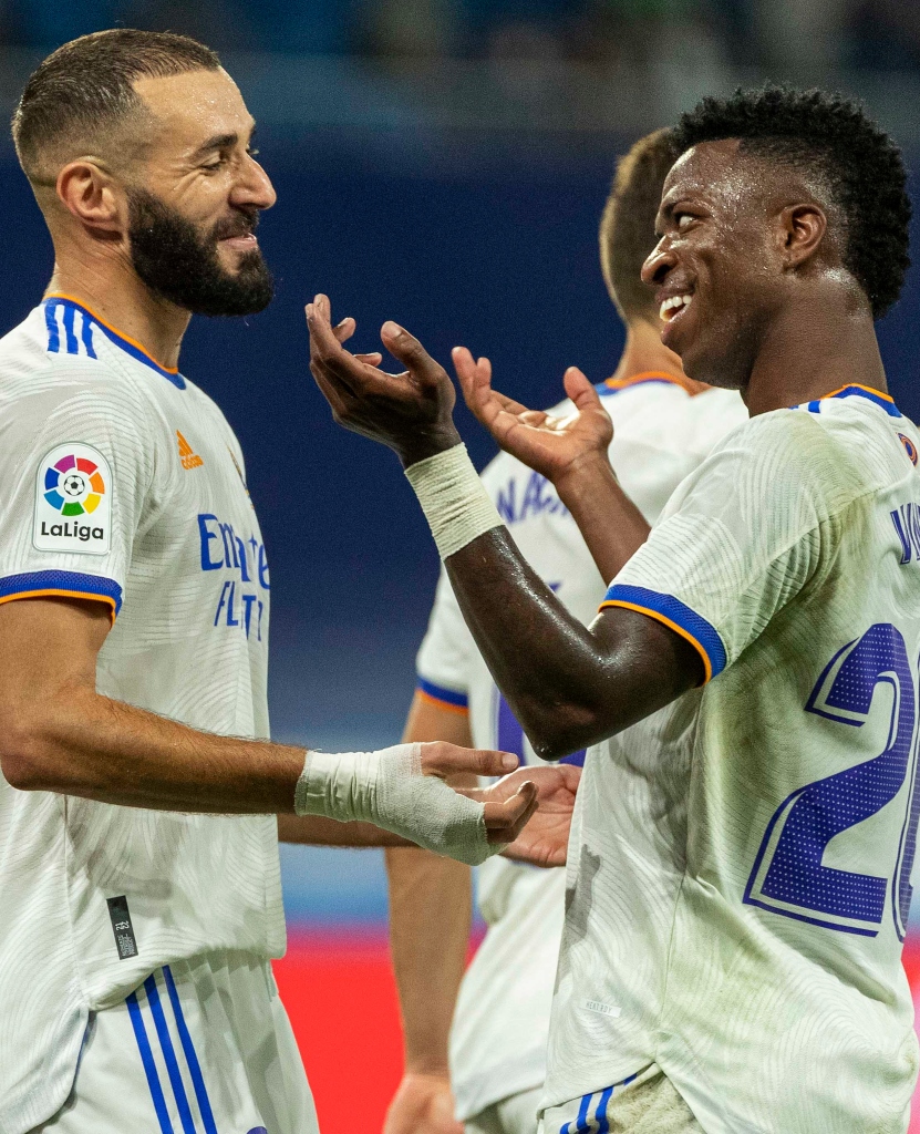 LaLiga's tweet photo. 🇫🇷 @Benzema 🤍 @vinijr 🇧🇷

🔝 ¡RT si es 𝐋𝐀 𝐌𝐄𝐉𝐎𝐑 𝐏𝐀𝐑𝐄𝐉𝐀 de #LaLigaSantander! https://t.co/C01YdH4xTH