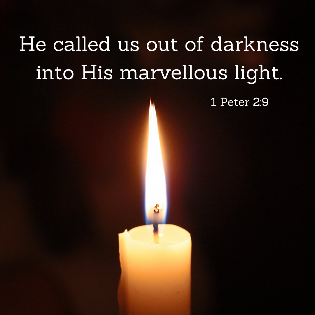 1 Peter 2:9 🕯
.
.
.
#qotd #Godfirst #wisdom #strength #relationship #Jesus #shift2021  #Hislight #light