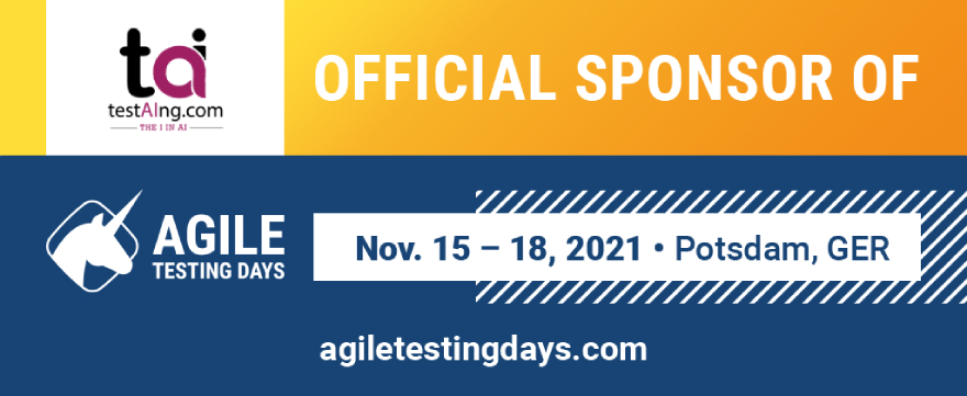 AgileTD's tweet photo. π Applause to @testaing our Media Sponsor! π
TestAIng is an end-to-end one-stop testing destination for your AI products. β‘οΈ Meet the team of #testaing at #AgileTD this Nov 15 - 18, 2021!
Learn about our Media Sponsor here: https://t.co/IPMLRxKj7g https://t.co/6R0rh1Tzf3
