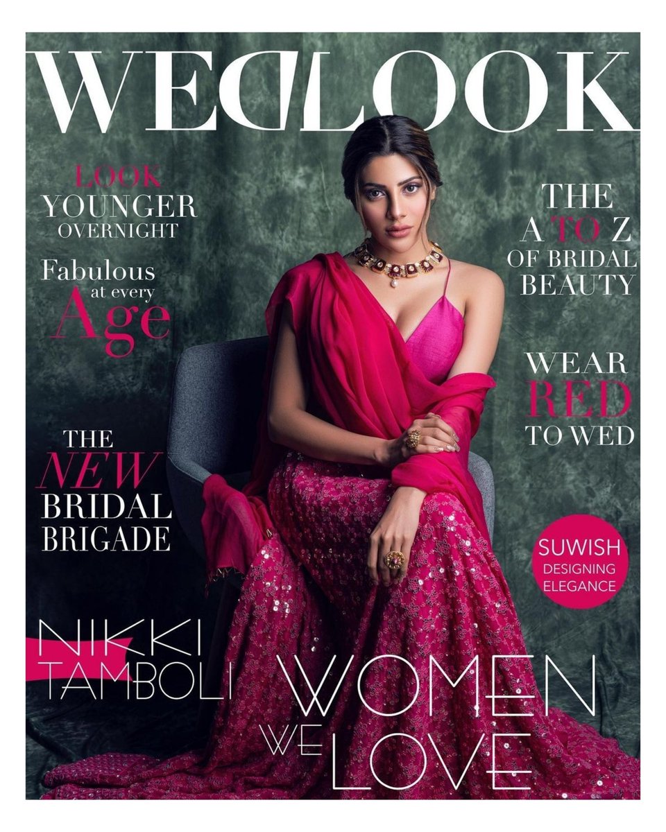 Styled @nikkitamboli for #wedlookmagazine ❤ . . #NikkiTamboli #fashion #biggboss #pink #model #celebrity #fashionblogger #fashionnova #natashaabothra