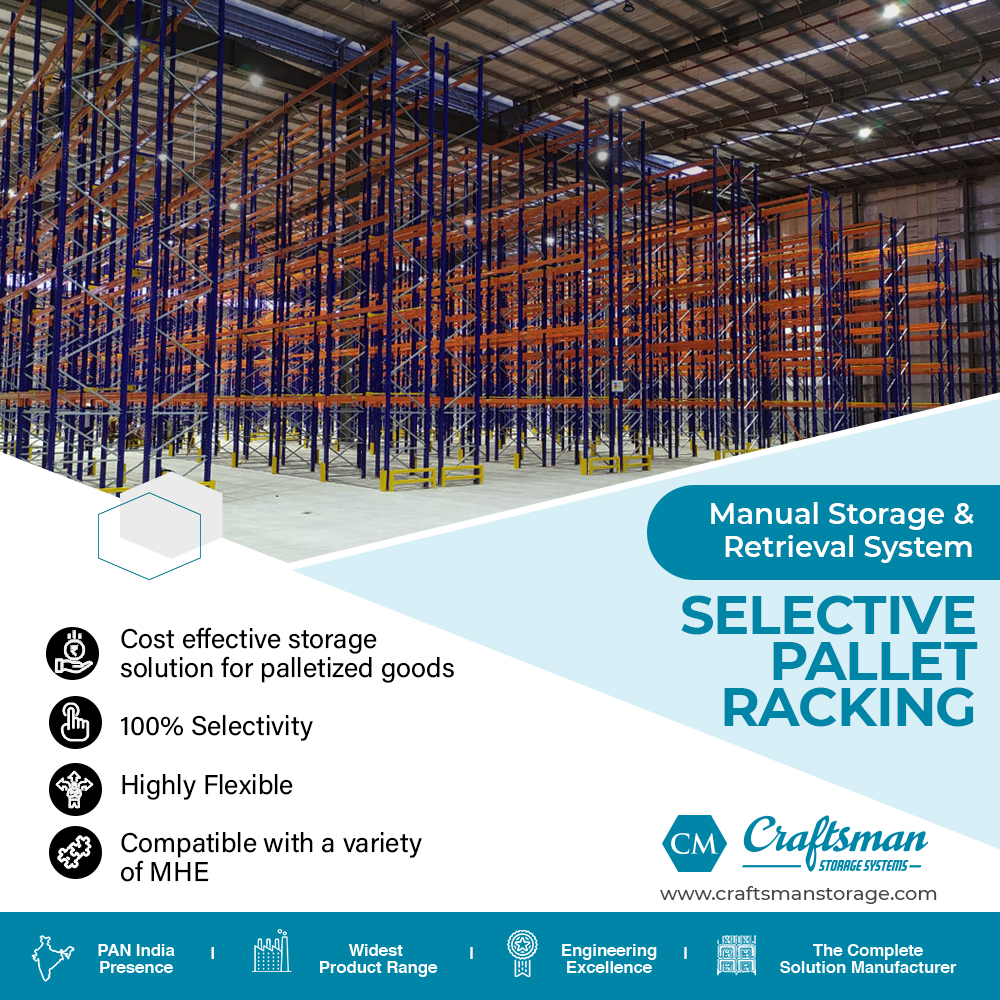 Craftsmanindia1's tweet photo. Selective Pallet Racking from Craftsman is a cost-effective and efficient way to store palletized materials.
Visit us on - https://t.co/bsIMpepn8d
#selectivepalletracking #RackingSystem #WarehouseRacking #palletracking #palletrackinghsystems #CraftsmanStorageSolution https://t.co/Sfaiu6Oa4w