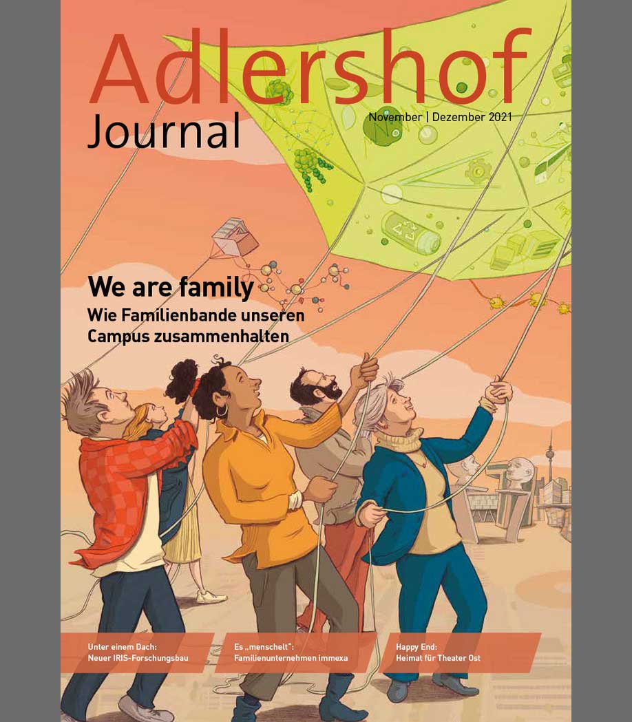 IRISAdlershof's tweet photo. In the current issue of the @WISTA_update's  "Journal Adlershof" an article is dedicated to our new research building. Groups from the @HumboldtUni and non-university institutes are moving in. Their common goal: the development of novel hybrid materials🧑‍🔬. https://t.co/n0vLHBHzbu https://t.co/a4IwbyqAhE