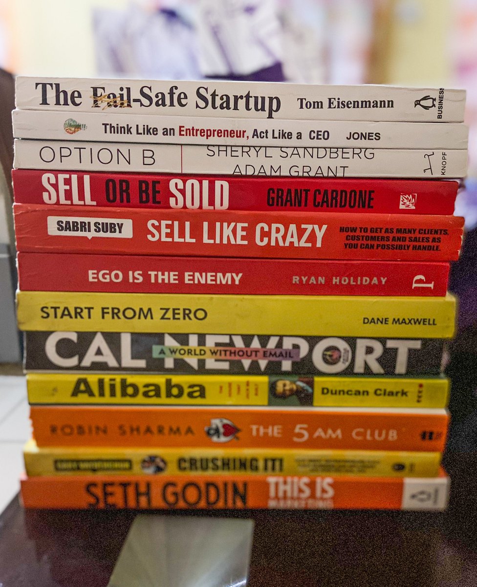bookerrands's tweet photo. What he ordered vs What he got 

A customer’s book haul that was sent out for delivery to Ibadan. 

All books available in stock https://t.co/EDthrr6OeI