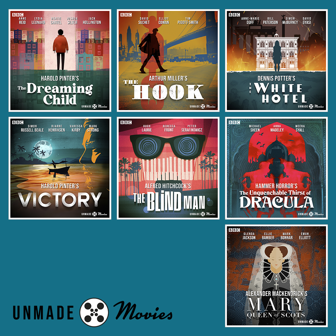 PenguinUKBooks's tweet photo. Discover #UnmadeMovies, a new audio series feat. world premieres of forgotten gems by major 20th century writers such as Arthur Miller and Alfred Hitchcock 🎧

Starring A-list actors incl. @hughlaurie, @michaelsheen, and @MeeraSyal, you can pre-order now: https://t.co/9A4AAWcuo5 https://t.co/NVWOdyebnG