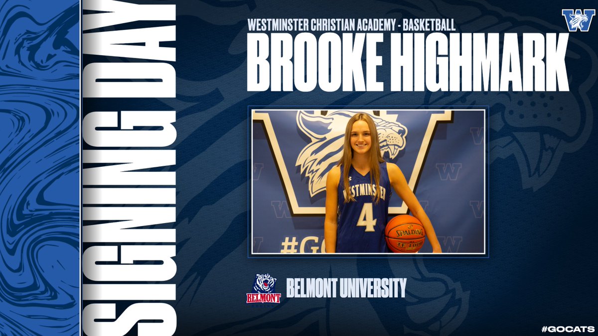 AthleticsWCA's tweet image. Congratulations @brooke_highmark! @GbbWca @BelmontWBB #GoCats #SigningDay