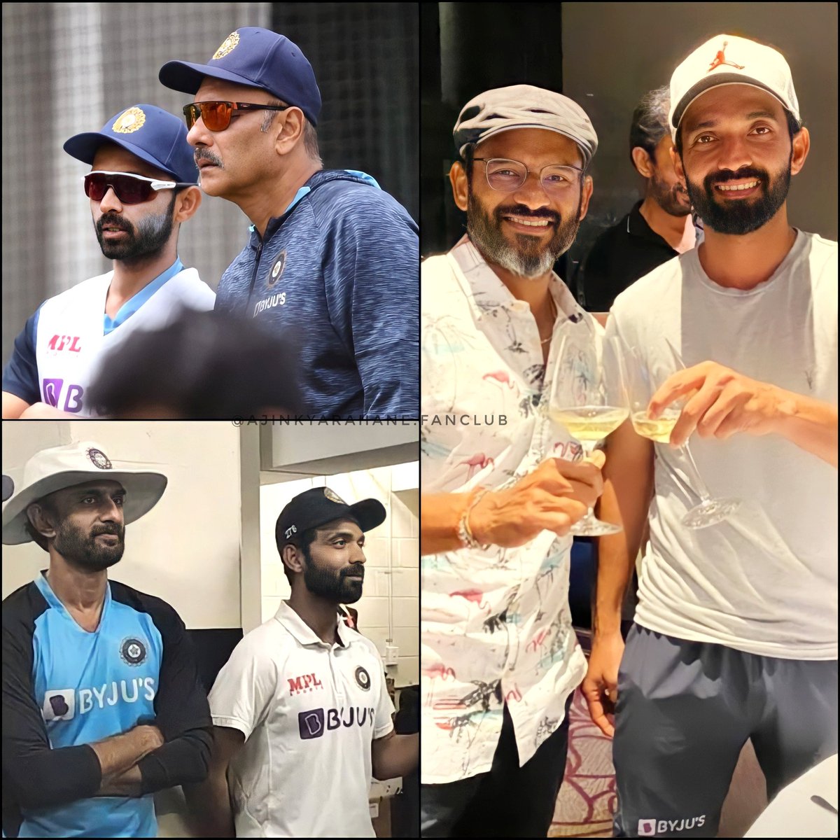 AjinkyaRahane13's tweet photo. Congratulations & Thank You to Ravi Shastri and his staff, Comprising of Bharat Arun, Vikram Rathour, Ramakrishnan Sridhar, and Nick Webb on a Successful Tenure at the Helm of 🇮🇳. 🤗
.
#AjinkyaRahane #RaviShastri #ViratKohli #vikramrathour #bharatarun #sridhar #nickwebb https://t.co/DpTuOTk1cF