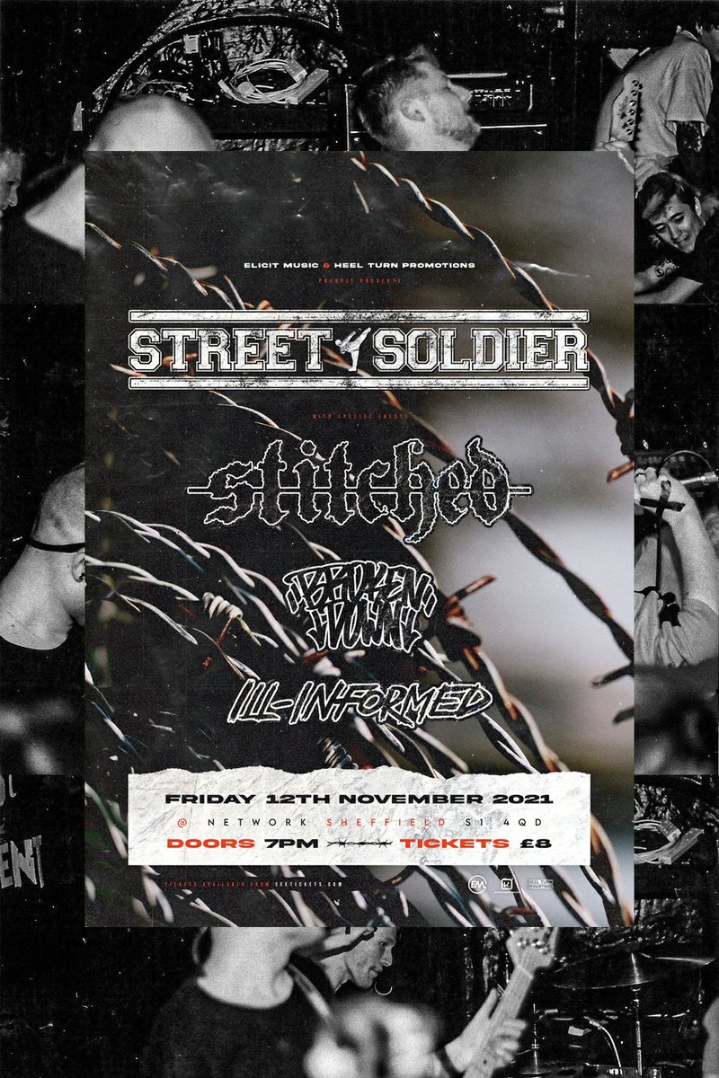 illinformedhc's tweet photo. This weekend we hit up Sheffield &amp; Leicester with Stitched. We will be supporting @strtsldrhc on Friday and Frantic State on Sunday. See you at a show.

I hope you rot 🔪 IIxHC 

📸 - @116amy https://t.co/82TtQZxUpS