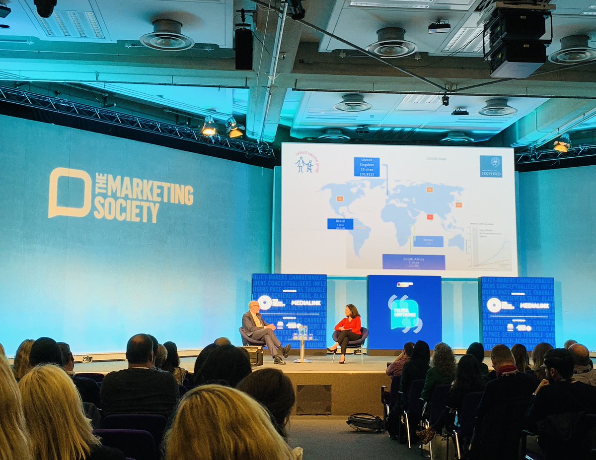 Incredibly inspiring morning at @TheMarketingSoc annual conference with provocation on climate change from <a href="/g__j/">Greg Jackson</a> at <a href="/OctopusEnergy/">Octopus Energy</a> and Sir Tim Smit <a href="/edenproject/">Eden Project</a>. Now, producing a life-saving vaccine in record time! 👏 <a href="/ajpollard1/">Andrew Pollard</a> <a href="/AstraZeneca/">AstraZeneca</a> <a href="/MishalHusain/">Mishal Husain</a> #changemakerconference
