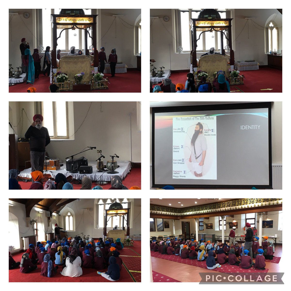 Stphilipevanspr's tweet photo. Bl5 have been learning about the Sikh religion. We visited the Gurdwara to find out their religious beliefs and practices. #Globalneighbour #otherfaiths https://t.co/b0ij6r4ByP