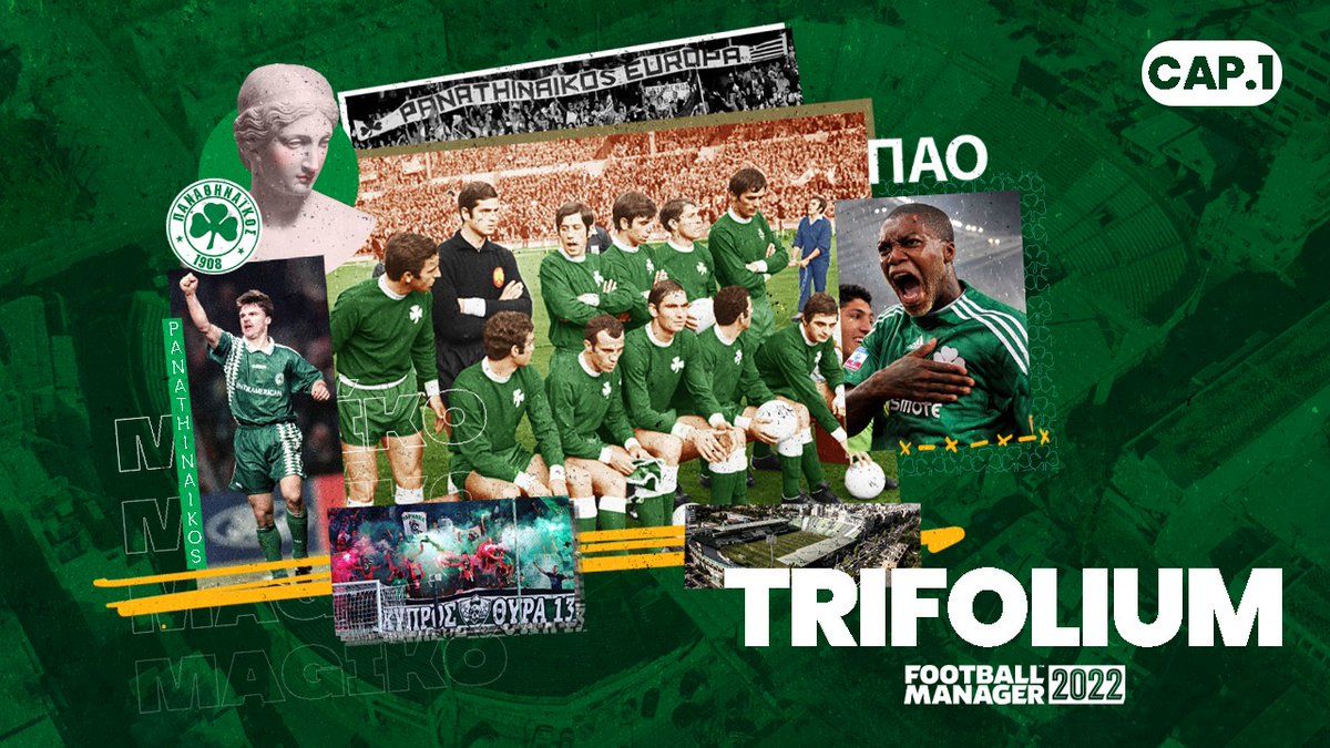 Elihot45's tweet photo. Está semana comienza la aventura "Trifolium" con el @paofc_ ☘🍀. #FM22 #PAO #Greek #CastFootball https://t.co/WA9TDDhMvz