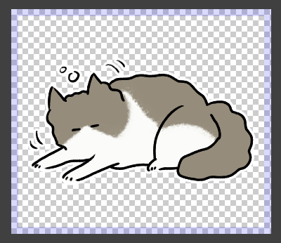 スタンプ進捗。とりあえず絵だけ 