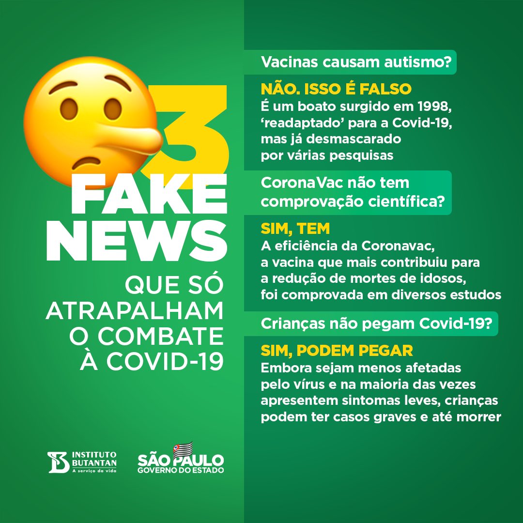 Fake news sobre vacinas disseminam temor entre famílias, diz pesquisa