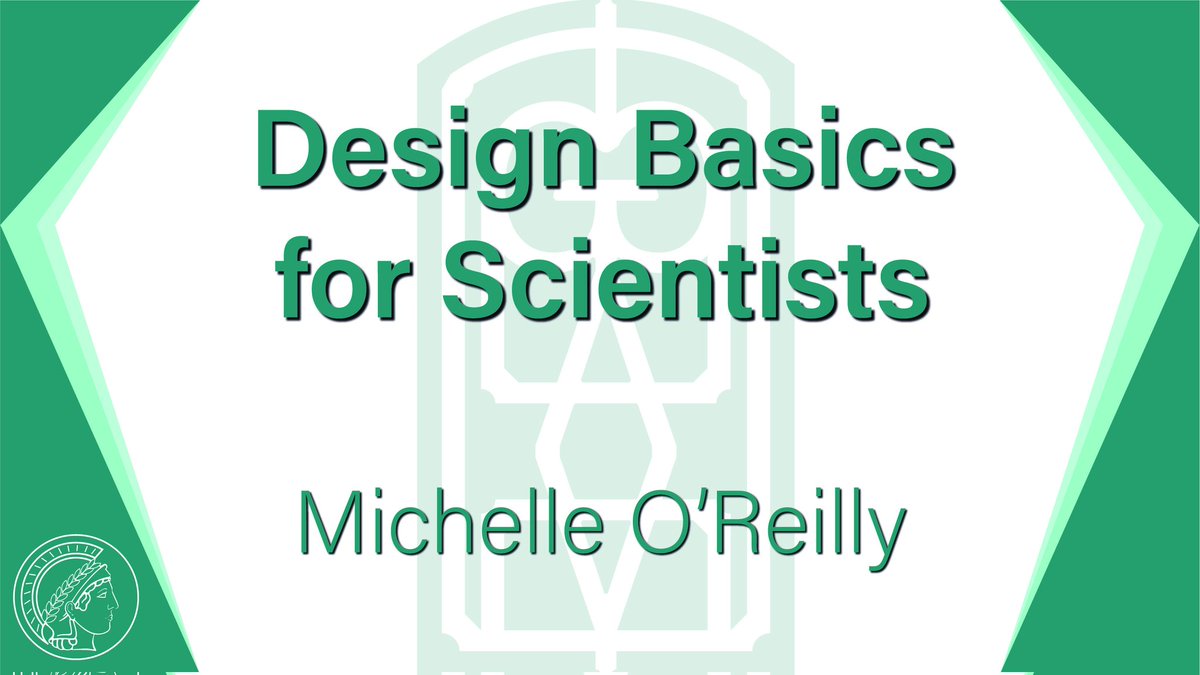 Are you a scientist? Do you want to learn some tricks and tips on how to make your designs and figures more understandable and user friendly?

Then you HAVE to watch @MPI_SHH graphic designer Michelle O'Reilly's talk on Design Basics for Scientists!

Link: youtu.be/Boa05zQFK-I