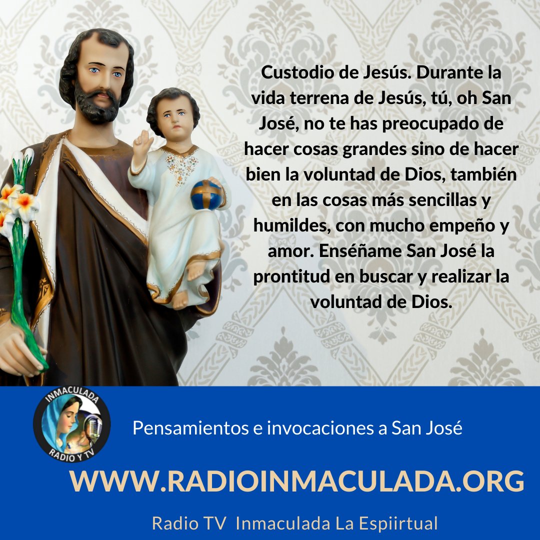 RadioInmaculada's tweet photo. San Jose ruega por nosotros!
https://t.co/svr1QXgKH6
#sanjose #catolicos  #radioinmaculada https://t.co/BtL3WhBgXI