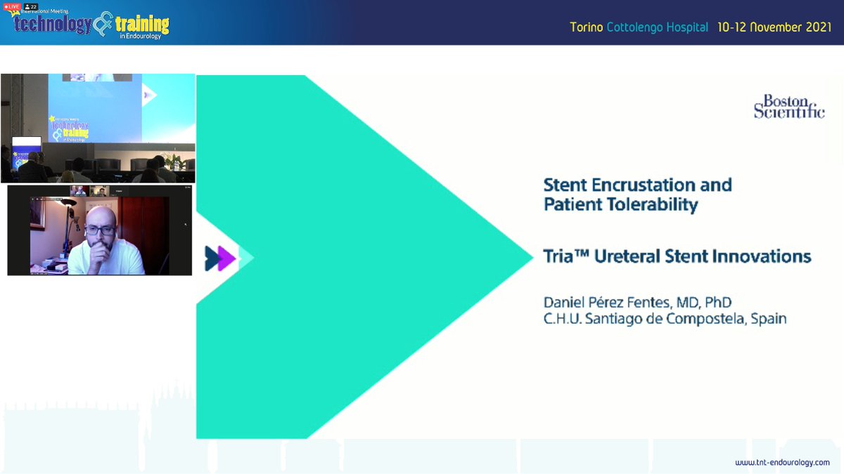 bsc_urology's tweet photo. Happening now at T&amp;T Endourology Meeting: Dr. Chew and Prof. @dperfen  discussing "Stent encrustation and new technologies: Tria Ureteral Stent unlike any other" Join us!
@EndourologyT
Find out more on Tria: https://t.co/g8CnarTlec
#BSCEMEA https://t.co/e5Gc3t8qfU