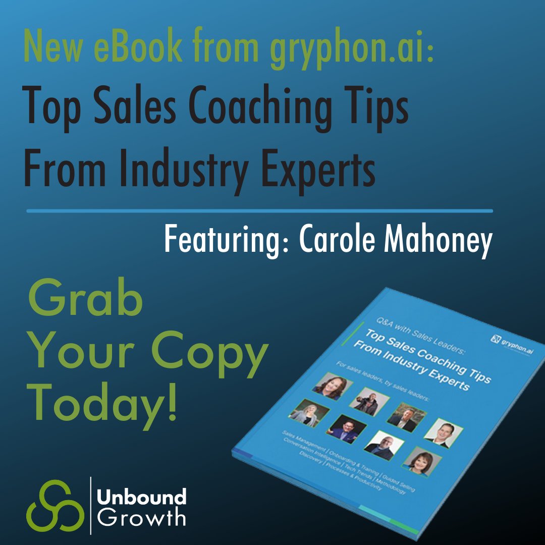 Carole Mahoney (@icarolemahoney) on Twitter photo 📘New eBook from <a href="/GryphonNetworks/">Gryphon.ai</a>:🎩Top #SalesCoaching Tips From Industry Experts --👩🏻💼Featuring yours truly, <a href="/morganjingram/">Morgan J Ingram</a> <a href="/LizRHeiman/">Liz Heiman</a> <a href="/DaLahout/">Darius Lahoutifard</a> <a href="/rharris415/">Richard Harris</a> & much more! Grab Your Copy Today➡️ bit.ly/3wzrfXi 📘New eBook from <a href="/GryphonNetworks/">Gryphon.ai</a>:🎩Top #SalesCoaching Tips From Industry Experts --👩🏻💼Featuring yours truly, <a href="/morganjingram/">Morgan J Ingram</a> <a href="/LizRHeiman/">Liz Heiman</a> <a href="/DaLahout/">Darius Lahoutifard</a> <a href="/rharris415/">Richard Harris</a> & much more! Grab Your Copy Today➡️ bit.ly/3wzrfXi