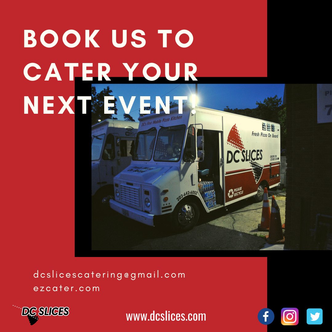 Invite us to your wedding reception, your company party or your neighborhood block party! 🍕