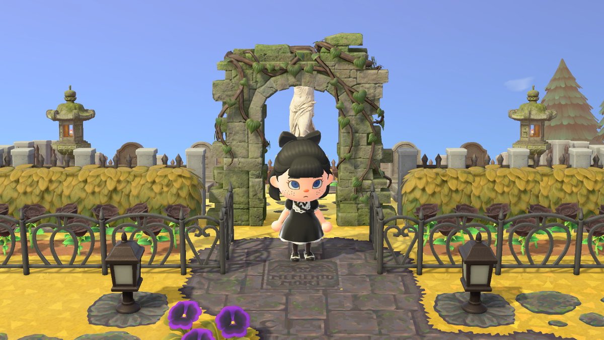 ofwychwood's tweet photo. finally happy with my graveyard #acnhgoth #AnimalCrossing #ACNH https://t.co/tMCKPO53ZF