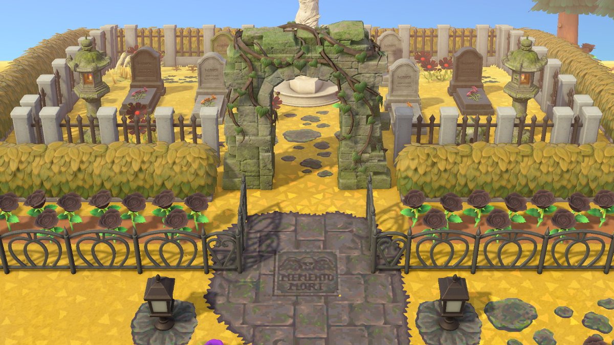 ofwychwood's tweet photo. finally happy with my graveyard #acnhgoth #AnimalCrossing #ACNH https://t.co/tMCKPO53ZF