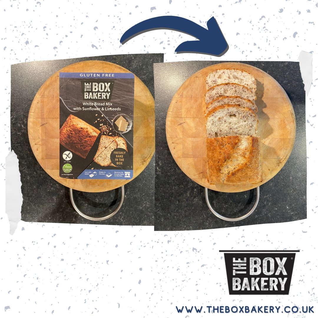 theboxbakery1's tweet image. From boxed to baked in just over an hour 📦 ➡️⏳🍞

Buy directly from us, via @AmazonUK or a number of other great stores. DM us for the full list, or shop now via the link in our bio 🔗☝️

#breadmix #glutenfree #coeliacsafe #coeliaclife #coeliacuk #coeliacdiet  #coeliacdisease