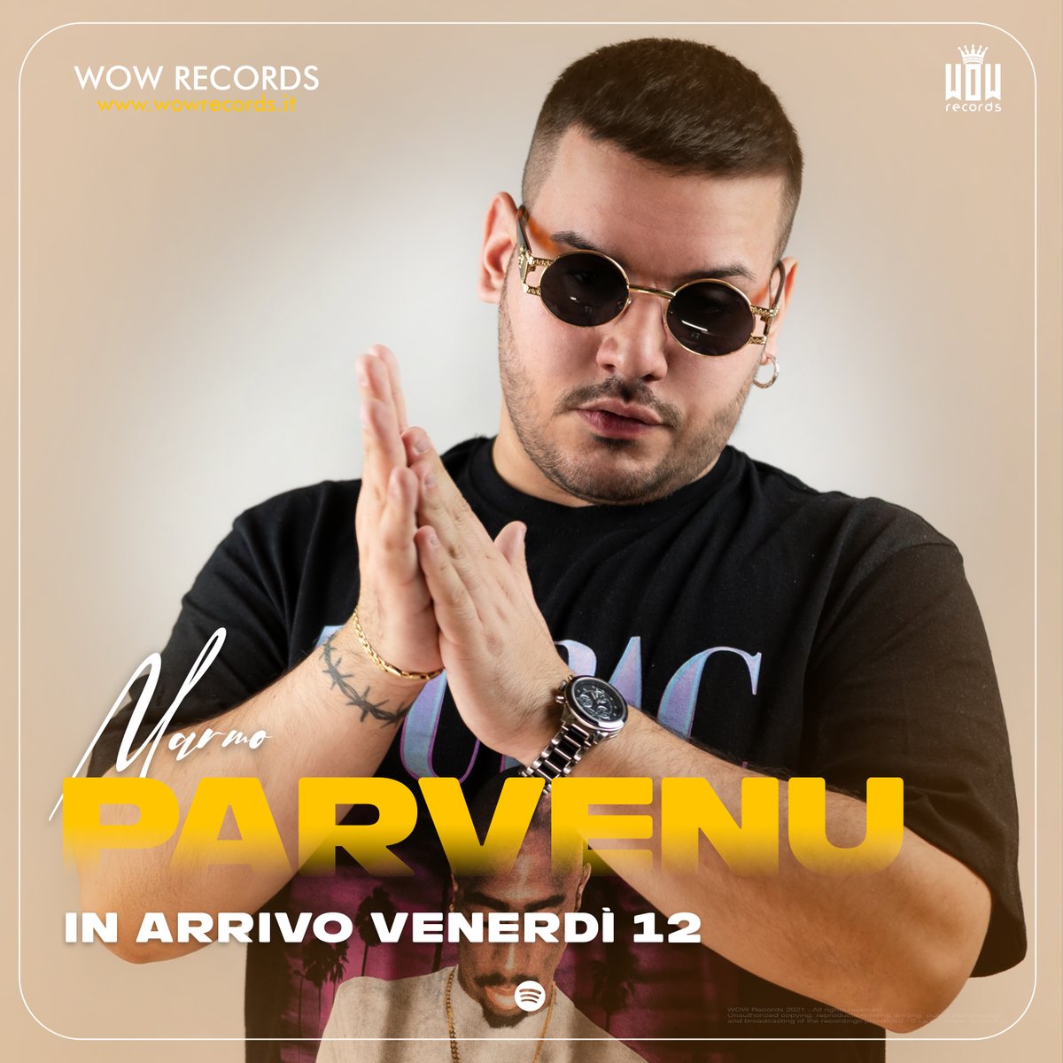 Venerdì 12 novembre arriva "Parvenu" il nuovo album di Marmo. Sarà disponibile su Spotify e anche su tutti i digital stores 🔥🔥
Presave: lnk.fu.ga/marmo_parvenu
#WowRecords #Marmo #Parvenu #NewMusicAlert  #NewMusicRelease #ComingSoon #MusicaItaliana #ItalianTrap #ItalianHipHop